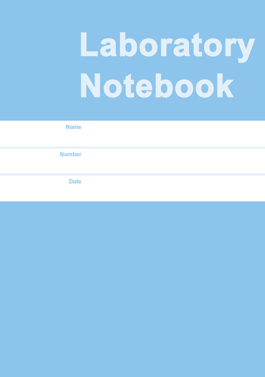 Mitchells Laboratory Notebooks Blue B11