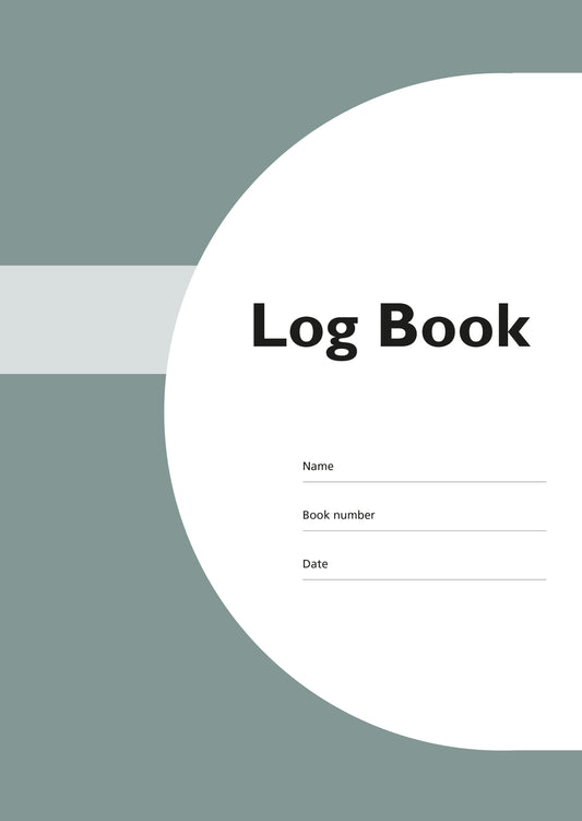 Code C01: A4, GLP log book – hardback, 200 pages, 8mm ruled line spacing - UPDATED DESIGN