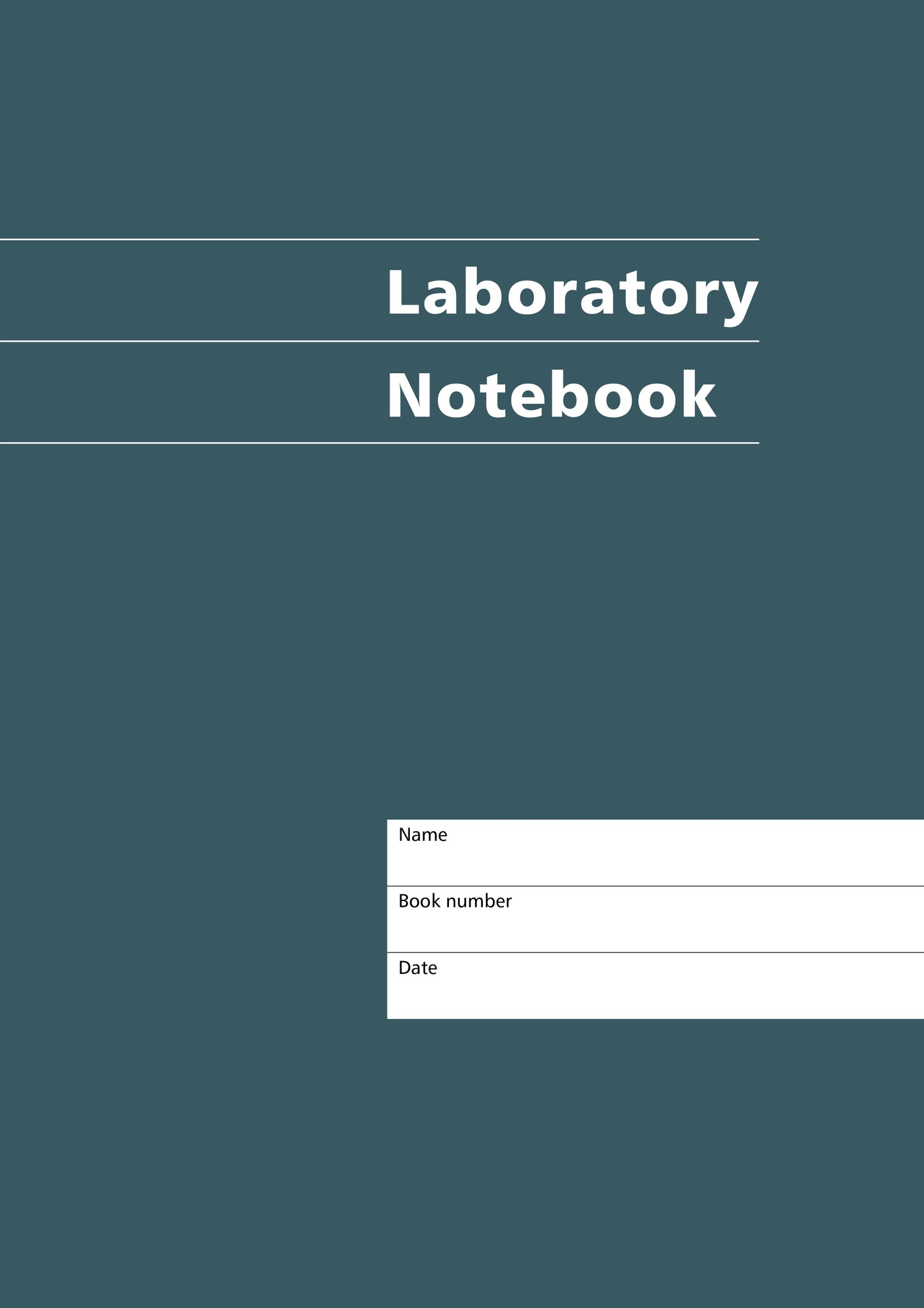 Mitchells Laboratory Notebooks Dark Green A01