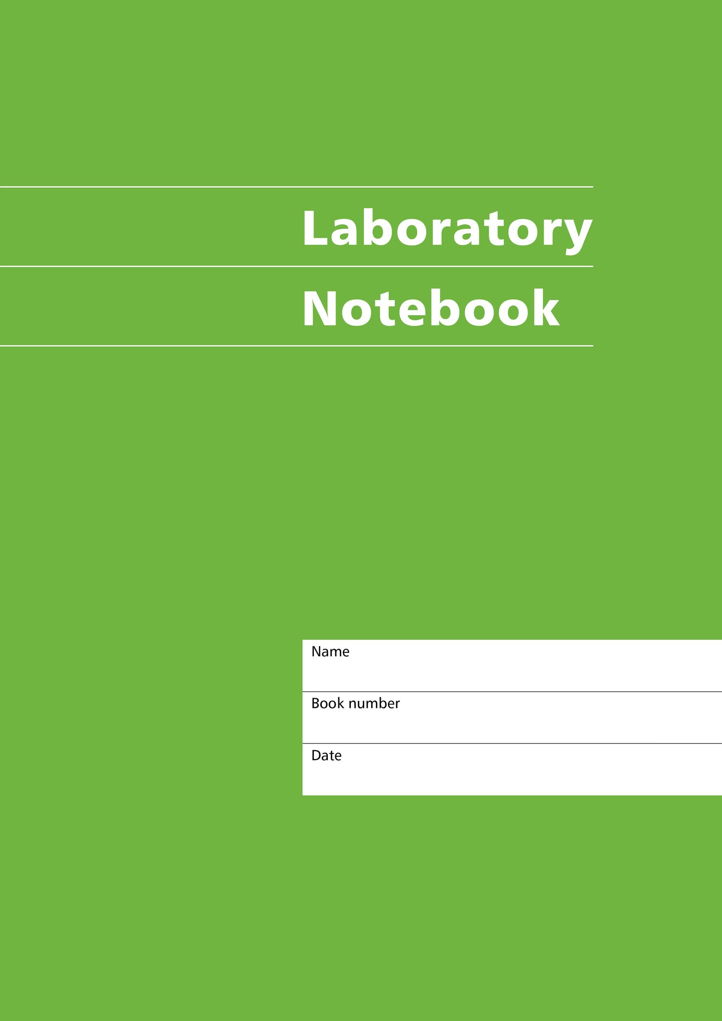 Mitchells Laboratory Notebooks Bright Green A01
