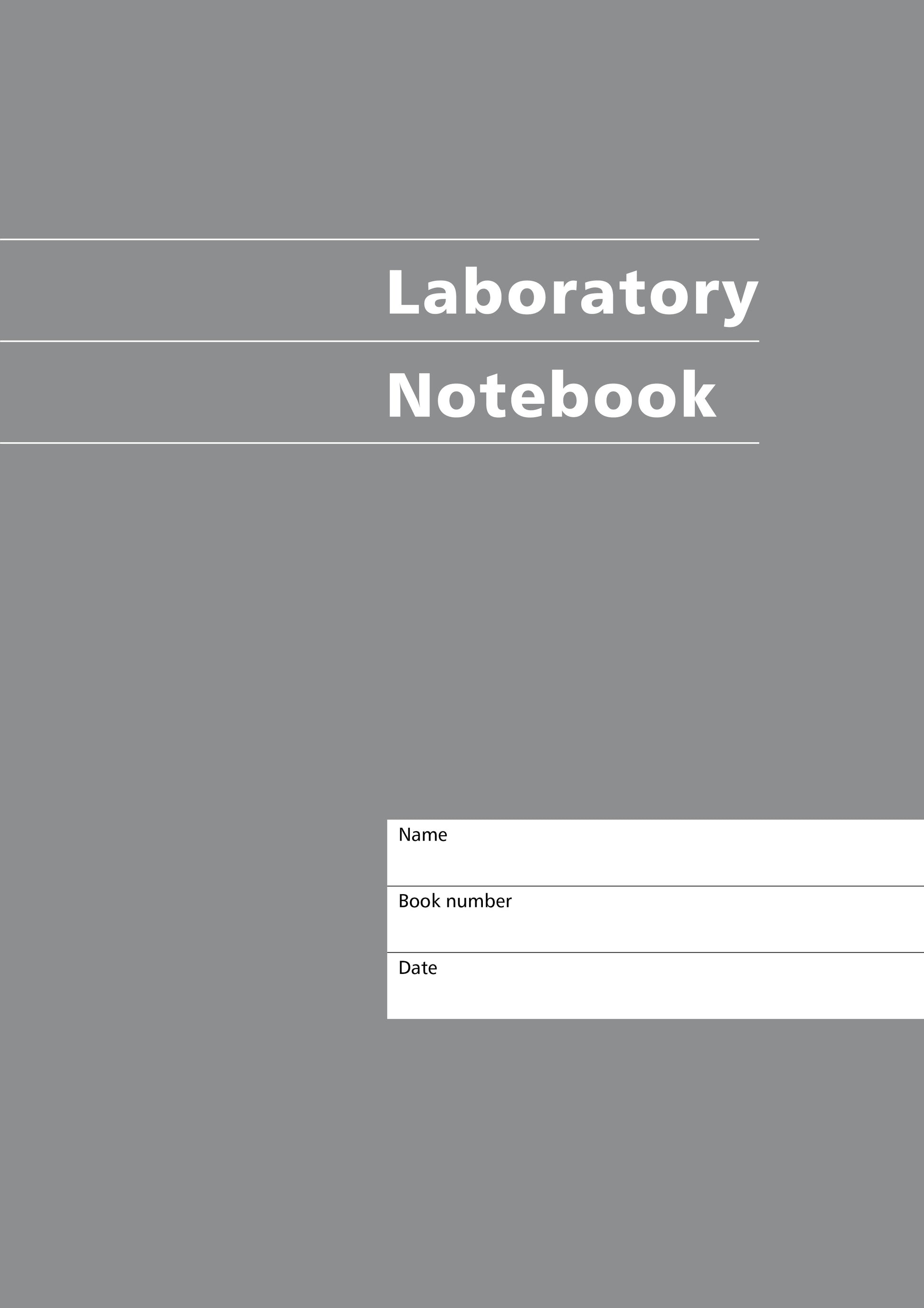 Mitchells Laboratory Notebooks Silver A01