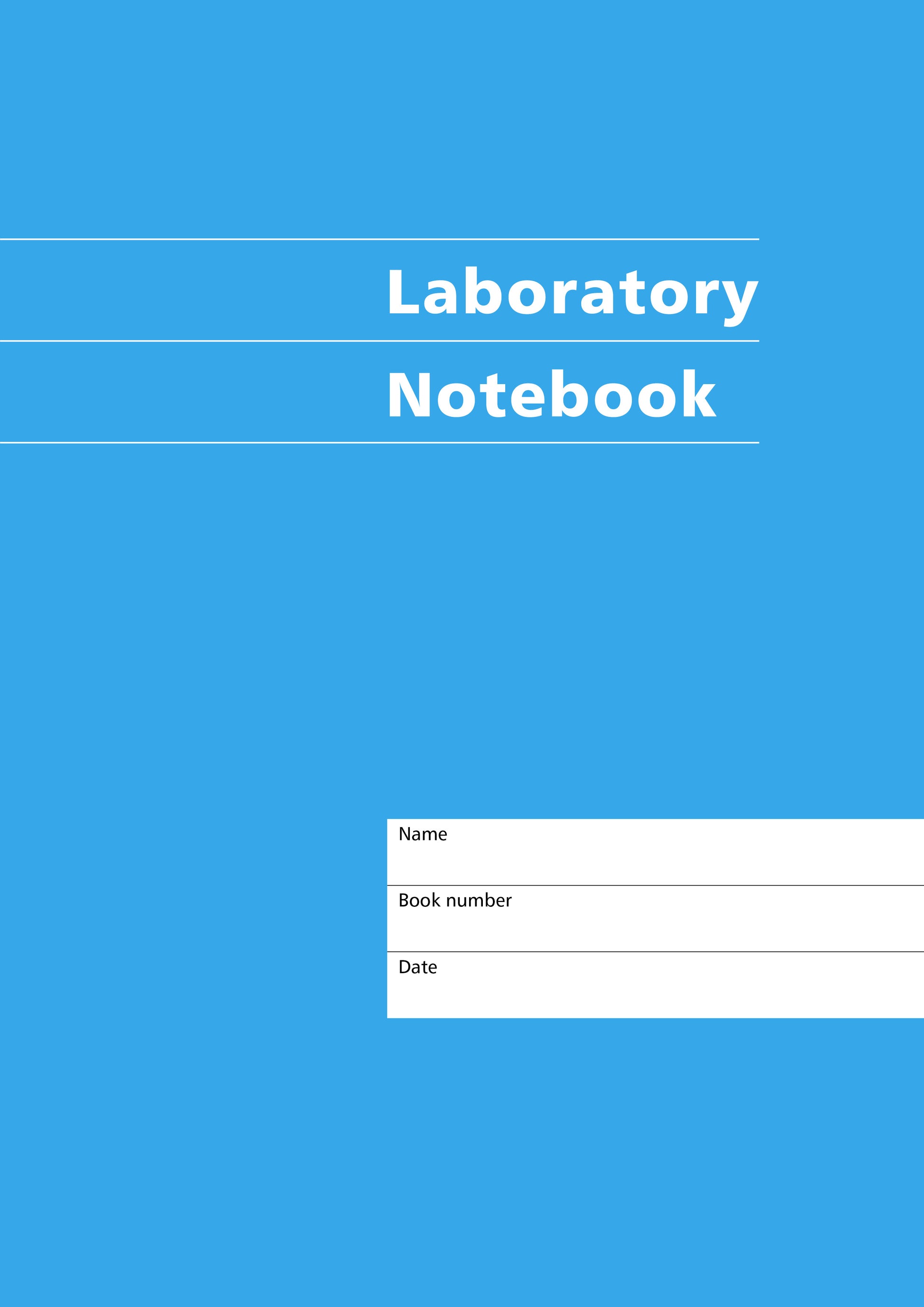 Mitchells Laboratory Notebooks Light Blue