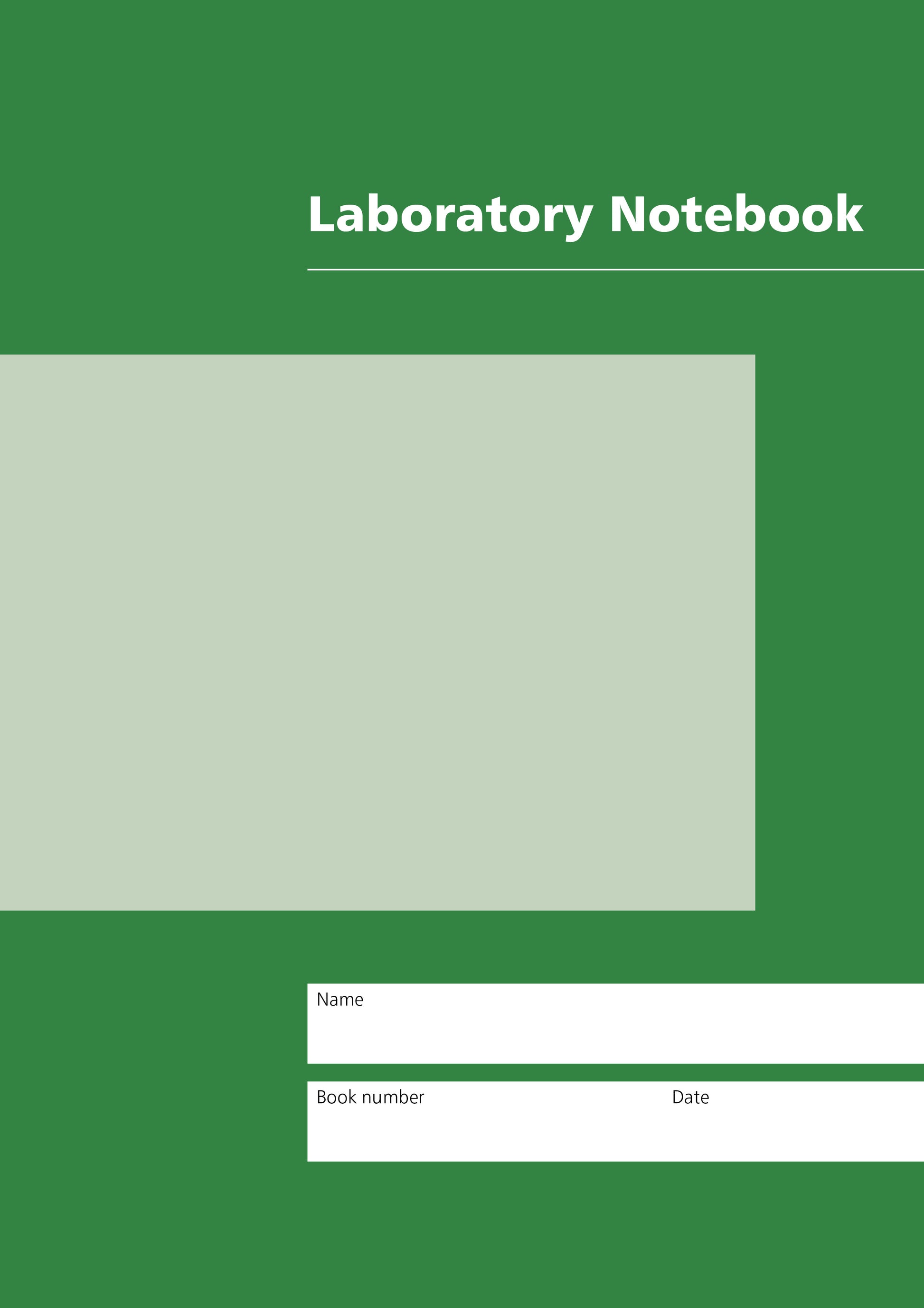 Mitchells Laboratory Notebooks Green A02