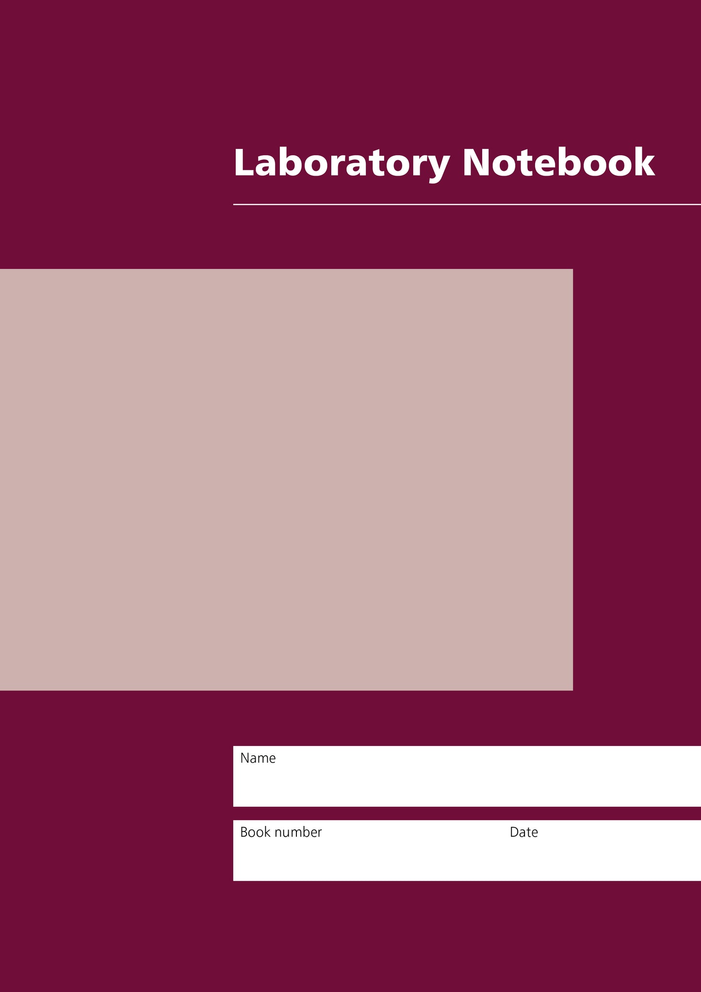 Mitchells Laboratory Notebooks Maroon A02