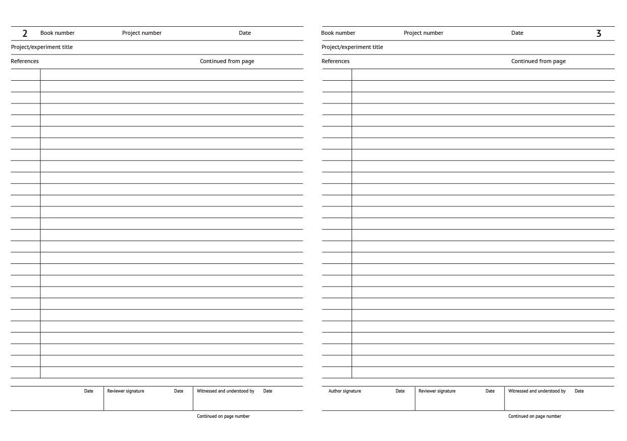 Mitchells Laboratory Notebooks: code A01, A4 hardback GLP lab notebook