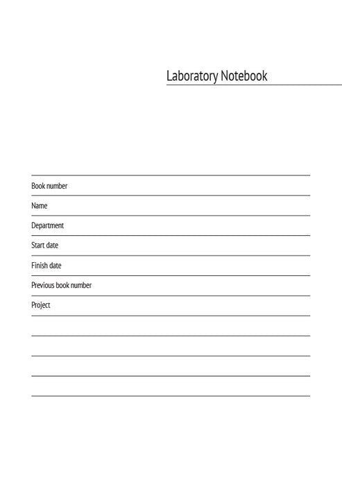 Mitchells Laboratory Notebooks: A02 A4 hardback laboratory notebook