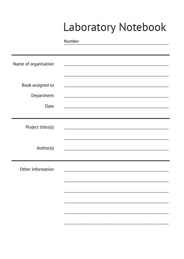 Mitchells Laboratory Notebooks: B11 A5 hardback laboratory notebook